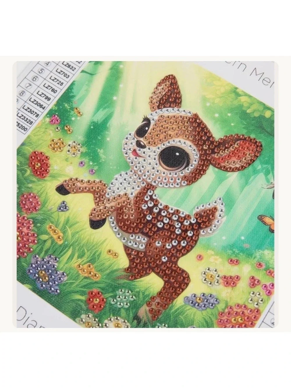 Diamond Art Kit 3 pc penquin baby deer butterfly new bead craft kit